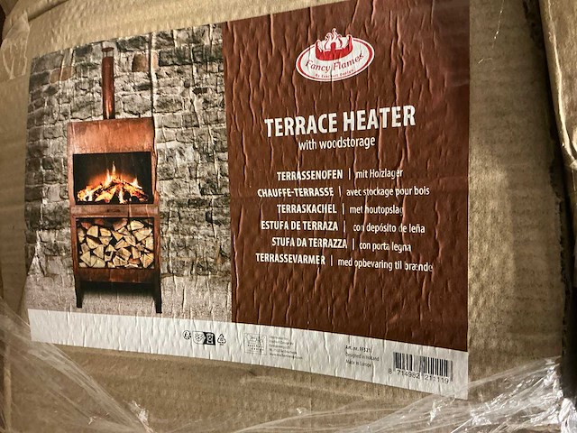 Fancy flames ff521 terras kachel met houtopslag (2x) - afbeelding 2 van  3