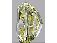 Fancy geel kussenvorm diamant 0.40 carat gia gecertificeerd - afbeelding 2 van  4