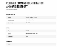 Fancy roze diamant 0.76 carat gecertificeerd - afbeelding 4 van  4