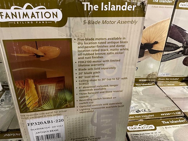 Fanimation partij ventilatoren (37x) - afbeelding 5 van  7