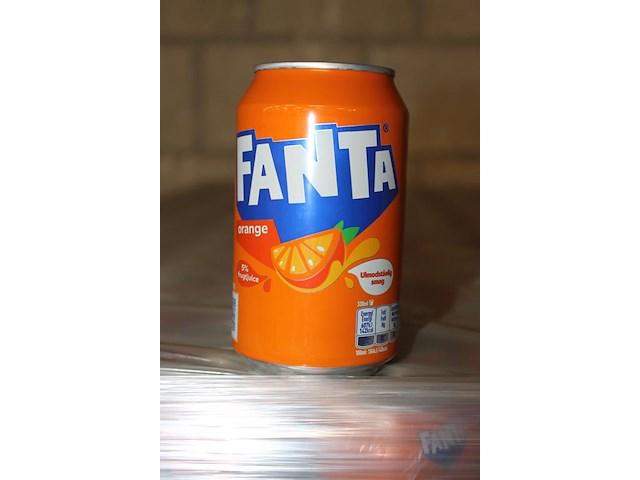Fanta blikken 0,33 liter. 2376 blikken op pallet. tht 8-2026. - afbeelding 3 van  3