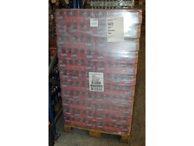 Fanta strawberry kiwi. 99 trays a 24 blikken 0,33l. totaal 2376 blikken. tht 7-26. - afbeelding 2 van  3