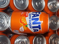 Fanta zero. 9 trays a 24 blikken 0,33l. totaal 216 blikken. tht 11-25. - afbeelding 2 van  2