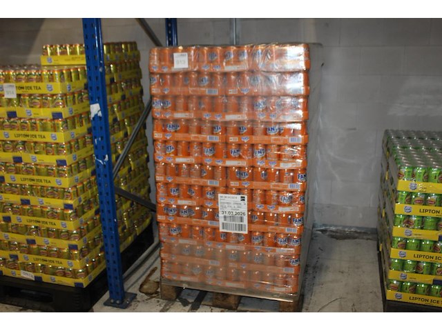 Fanta zero sugar. 99 trays a 24 blikken 0,33l. totaal 2376 blikken. tht 3-26. - afbeelding 1 van  2