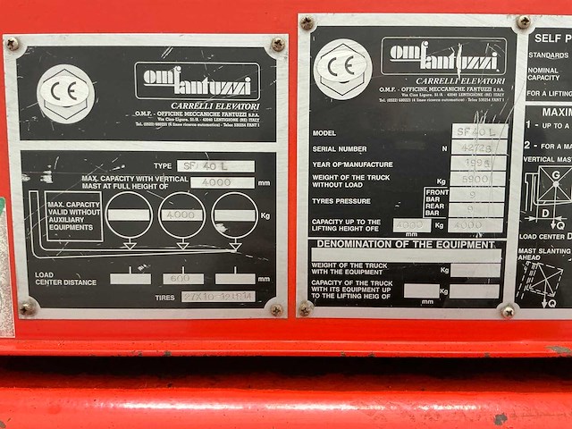 Fantuzzi - 1995 - sf40l - zijlader - afbeelding 7 van  24