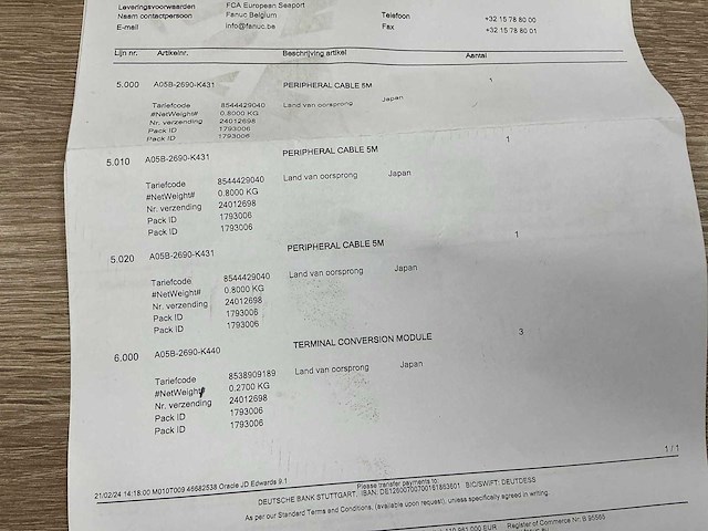 Fanuc terminal conversion modules en pheripheral kabel (6x) - afbeelding 5 van  5