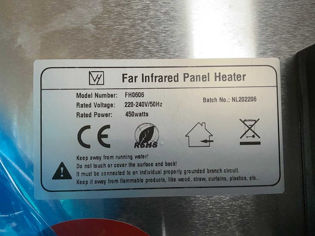 Far fh 0606 infrarood paneelverwarming (15x) - afbeelding 5 van  5