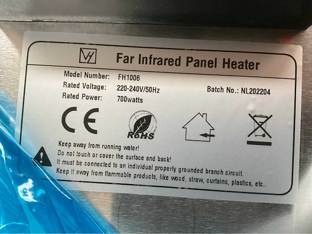 Far fh 1006 infrarood paneelverwarming (12x) - afbeelding 6 van  6