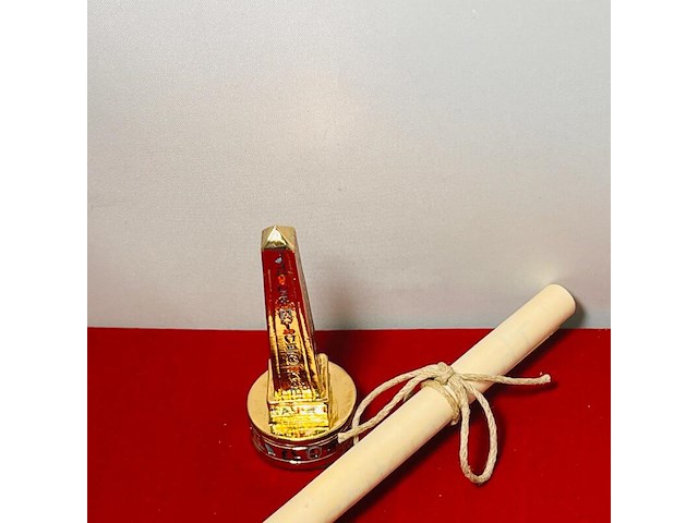 Farao, obelisk en sobek egyptische kunstgouden beelden - afbeelding 2 van  17