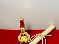 Farao, obelisk en sobek egyptische kunstgouden beelden - afbeelding 2 van  17