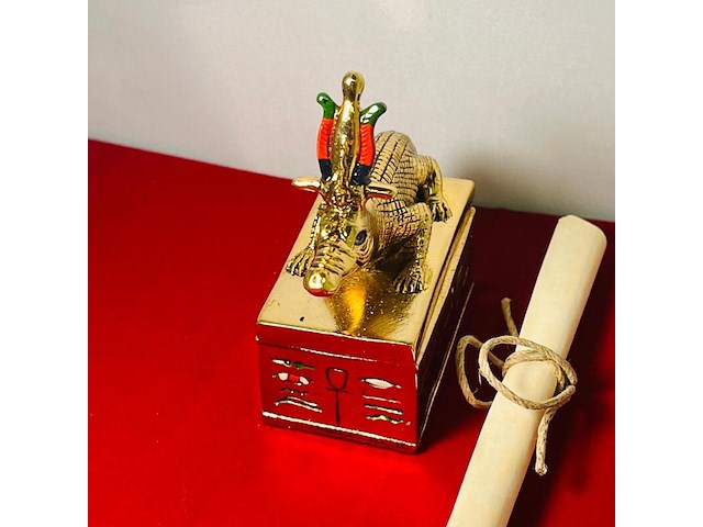 Farao, obelisk en sobek egyptische kunstgouden beelden - afbeelding 16 van  17