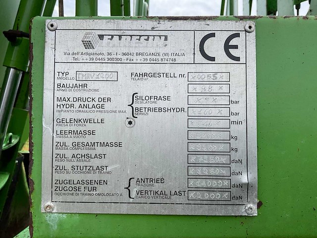 Faresin - tmrv1200 - voermengwagen - afbeelding 9 van  17
