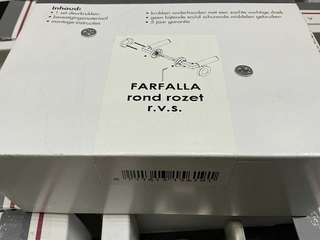 Farfalla rond rozet deurbeslag (192x) - afbeelding 3 van  3
