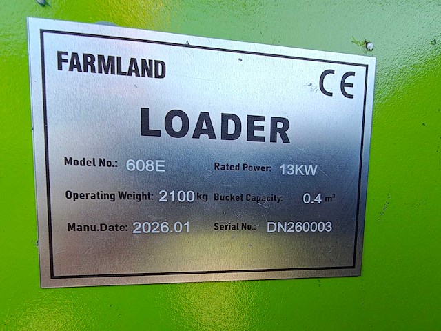 Farmland - 608e - minishovel 800kg - afbeelding 3 van  27