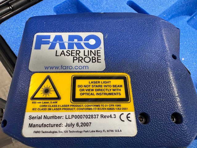 Faro - 2007 - laser line probe - contactloze 3d-laser-scanprobe - afbeelding 6 van  7