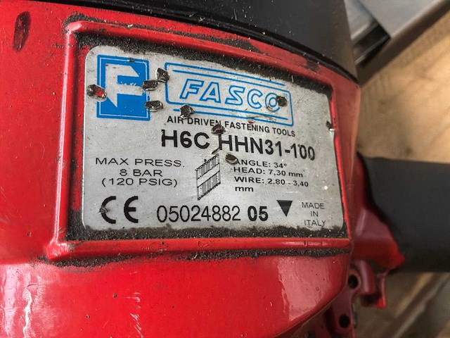 Fasco h6c hhn31-100 pneumatische stripnagelpistool (4x) - afbeelding 7 van  7