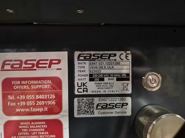 Fasep - 2022 - v548.g5 - banden balanceer apparaat - afbeelding 5 van  5