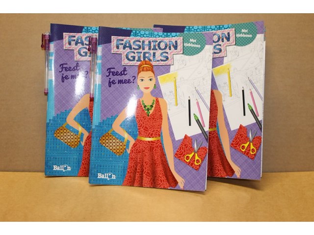 Fassion girls kleurboek 2 stuks 1x in krat r - afbeelding 2 van  3
