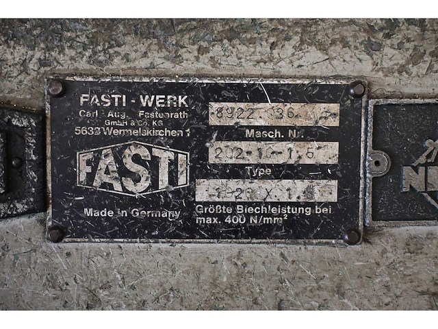 Fasti 1020 x 1,5 zetbank - afbeelding 2 van  2