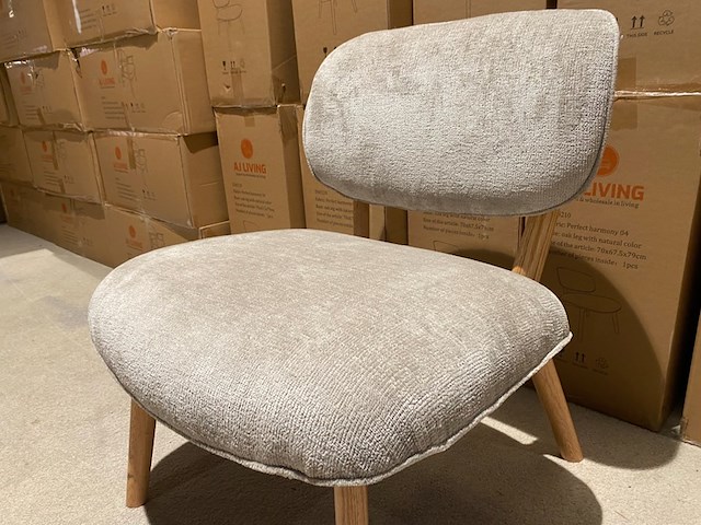 Fauteuil aj living, taupe/beige - afbeelding 2 van  4