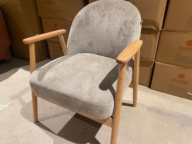 Fauteuil aj living, taupe/beige - afbeelding 3 van  4