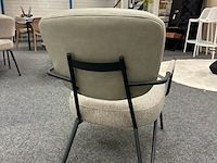 Fauteuil amber, microvezel/geweven, taupe - afbeelding 2 van  5