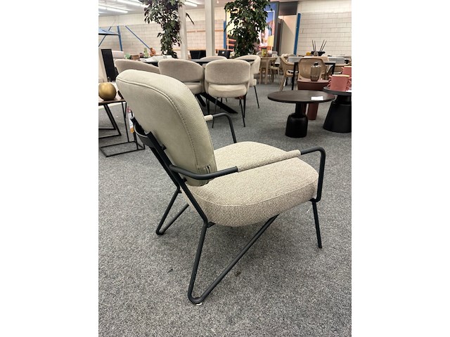 Fauteuil amber, microvezel/geweven, taupe - afbeelding 3 van  5