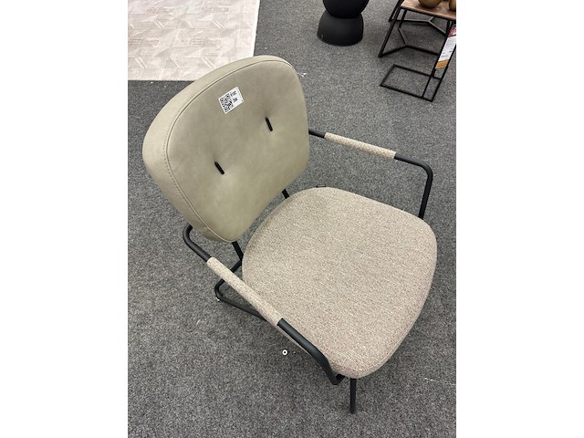 Fauteuil amber, microvezel/geweven, taupe - afbeelding 5 van  5