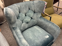 Fauteuil amerika, velvet blauw - afbeelding 5 van  5