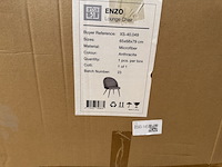 Fauteuil, antraciet microvezelstof, metalen onderstel - afbeelding 1 van  1