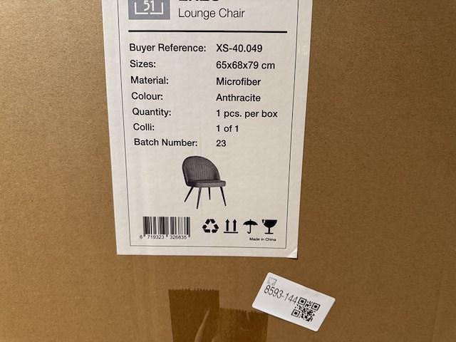 Fauteuil, antraciet microvezelstof, metalen onderstel - afbeelding 1 van  1