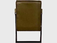 Fauteuil, army microvezelstof, metalen onderstel - afbeelding 2 van  6