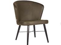 Fauteuil, army microvezelstof, metalen onderstel - afbeelding 1 van  1