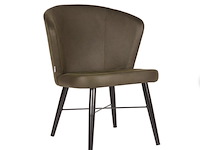 Fauteuil, army microvezelstof, metalen onderstel - afbeelding 1 van  1