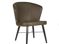 Fauteuil, army microvezelstof, metalen onderstel - afbeelding 1 van  1