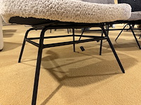 Fauteuil, beige stof, zwart onderstel - afbeelding 4 van  4