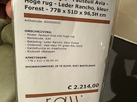 Fauteuil bert plantagie, avia, forest, draaibaar en verstelbaar - afbeelding 2 van  5