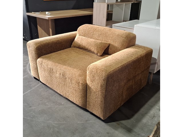 Fauteuil by fonq, velura, oker - afbeelding 3 van  7