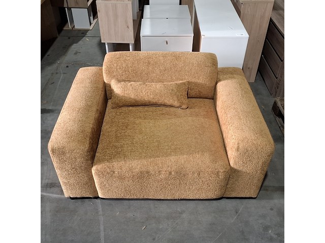 Fauteuil by fonq, velura, oker - afbeelding 4 van  7