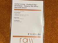 Fauteuil, cartel living, gigi, olive, draaibaar - afbeelding 2 van  4