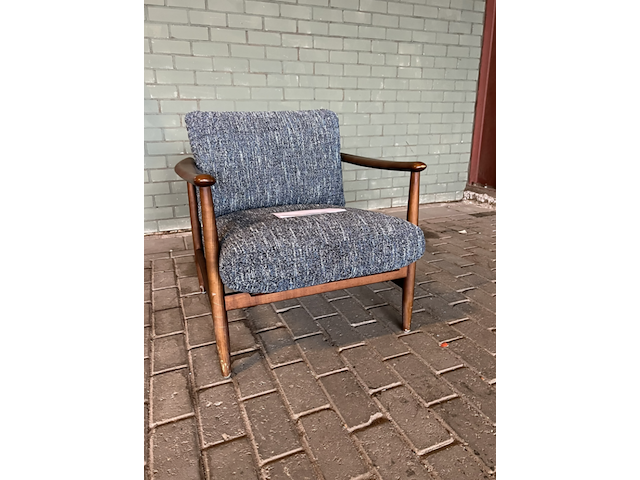 Fauteuil chair todd boho polspotten, blauw - afbeelding 3 van  7