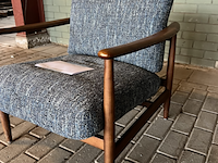 Fauteuil chair todd boho polspotten, blauw - afbeelding 4 van  7