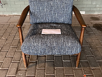 Fauteuil chair todd boho polspotten, blauw - afbeelding 6 van  7