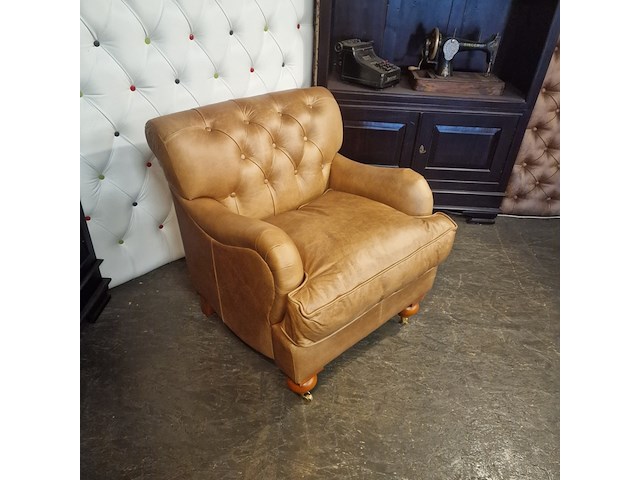 Fauteuil chesterfield, bolton, bruin - afbeelding 2 van  4