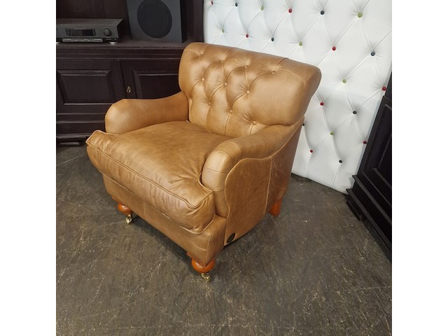 Fauteuil chesterfield, bolton, bruin - afbeelding 3 van  4