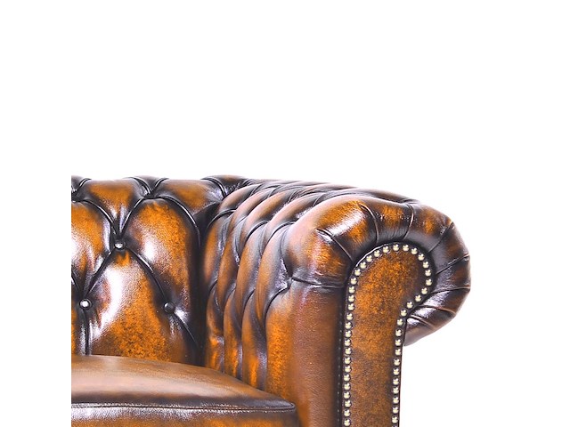 Fauteuil chesterfield, brighton, bruin - afbeelding 3 van  5