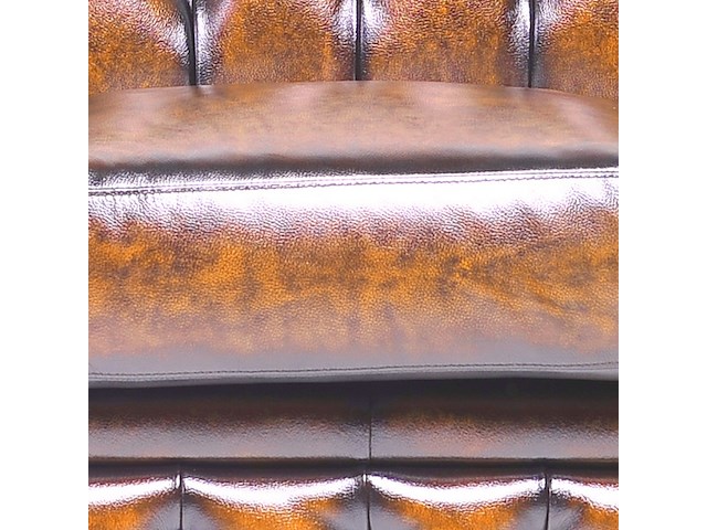Fauteuil chesterfield, brighton, bruin - afbeelding 4 van  5