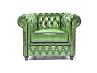 Fauteuil chesterfield, brighton, groen - afbeelding 1 van  4