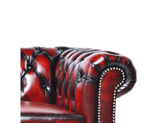 Fauteuil chesterfield, brighton, rood - afbeelding 3 van  4