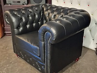 Fauteuil chesterfield, brighton, zwart - afbeelding 4 van  5